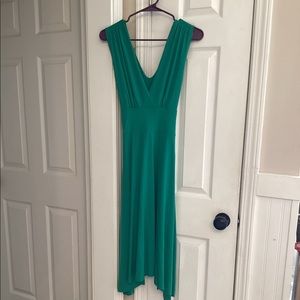 Women green dress